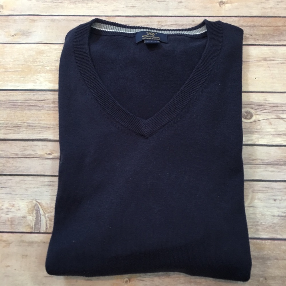 SOLD Sz Large Brooks Brothers Men’s V-Neck Sweater - Picture 7 of 8